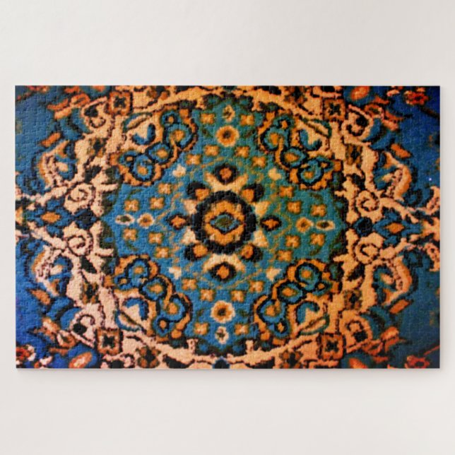 Puzzle Tapis bleu Oriental (Horizontal)