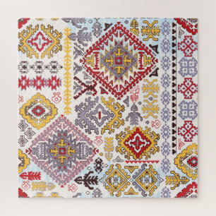 Puzzle Tapis indien, paisley mandala, yoga