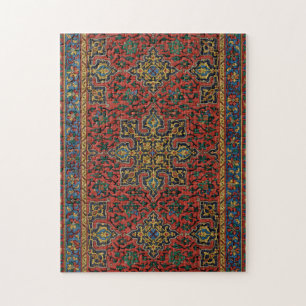 Puzzle Tapis persan rouge bleu classique