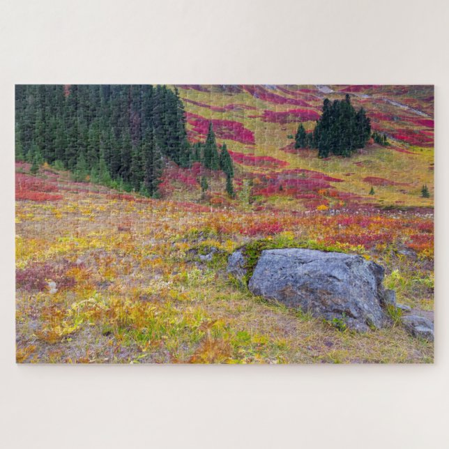 Puzzle Tapisserie d'automne des Alpes colorées (Horizontal)