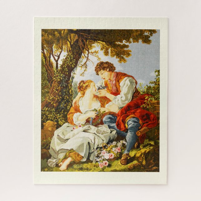 Puzzle Tapisserie d'une scène vintage (Vertical)