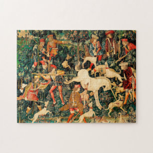 Puzzle Tapisseries de licorne Classique médiéval défend l