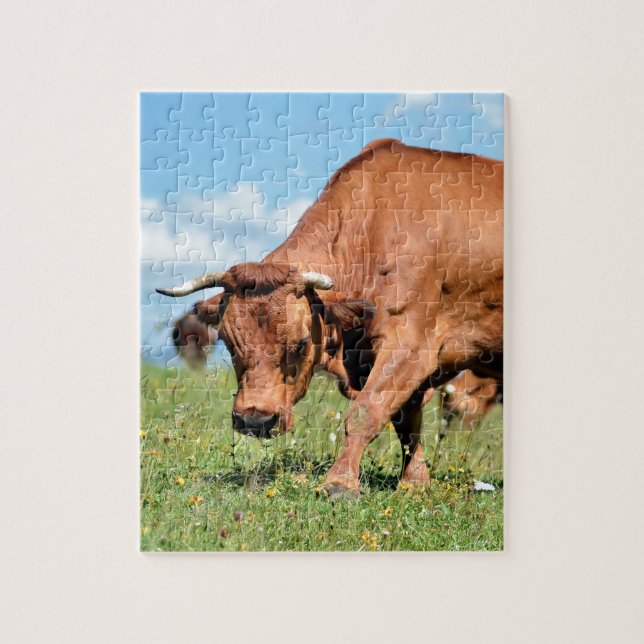 Puzzle Tarine cow in the French Alps (Vertical)