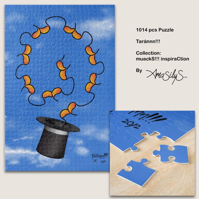 Puzzle tarn muackS (Casquette de Wizard)-AmaSilyS-1014pcs (Enjoy your free time and stimulate your mind by putting together this Taránnn!!!)