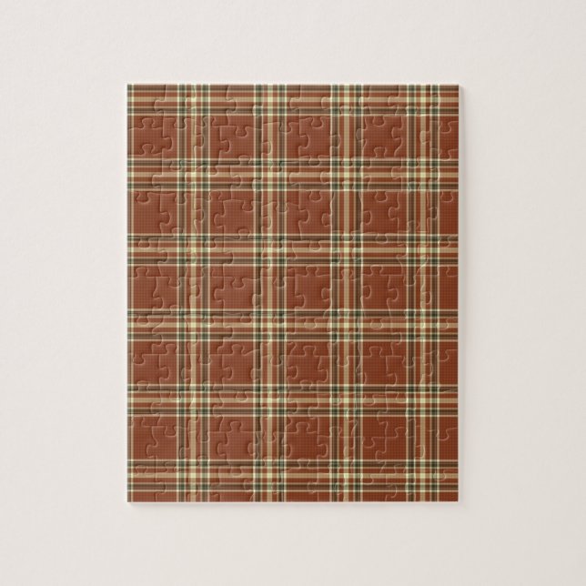 Puzzle Tartan Brown (Vertical)