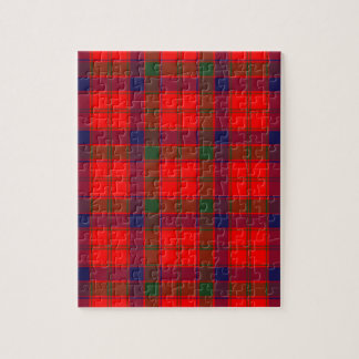 Puzzle Tartan écossais rouge