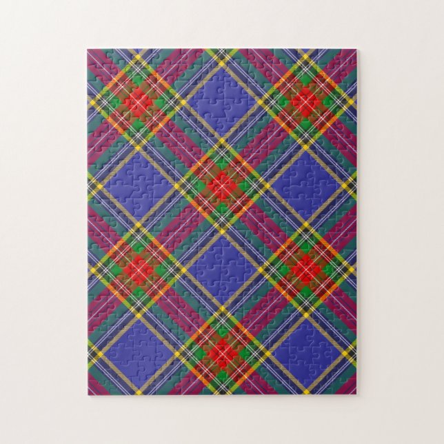Puzzle Tartan Écossais Traditionnel du Clan Macbeth (Vertical)