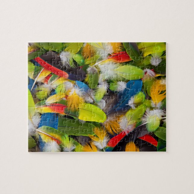 Puzzle Tas de plumes colorées (Horizontal)