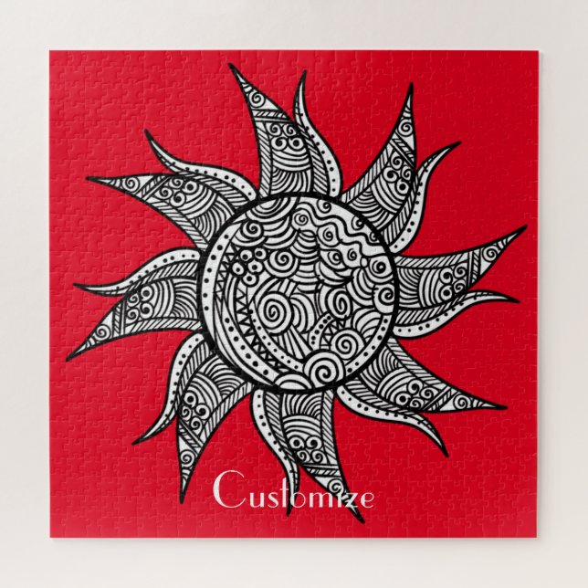 Puzzle Tatouage de henné Sun Thunder_Cove (Horizontal)