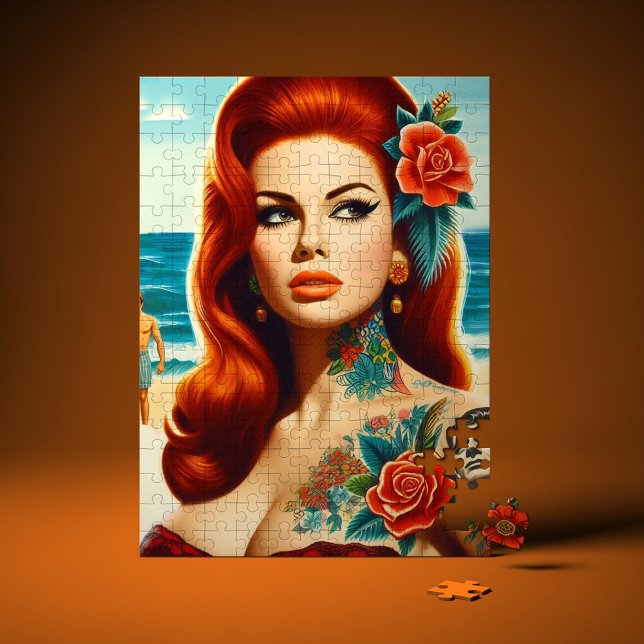 Puzzle Tattooed Redhead Pin-up (Créateur téléchargé)
