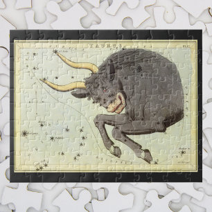 Puzzle Taurus Bull, le miroir Vintage de la constellation