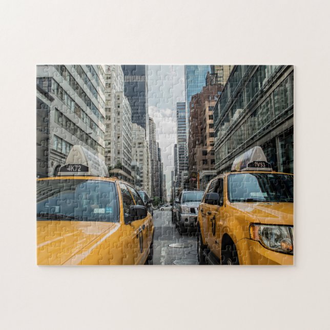 Puzzle Taxi Cabs de New York. (Horizontal)