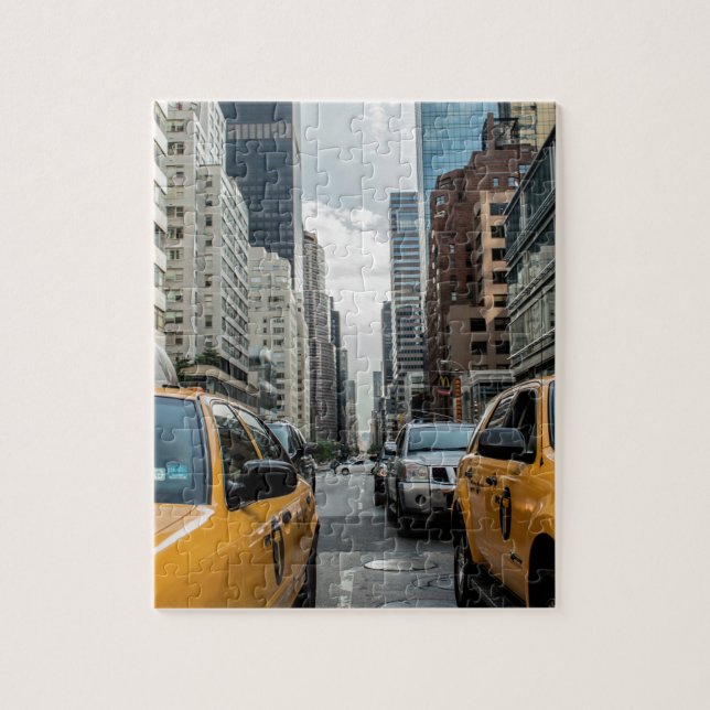 Puzzle Taxi de New York dans la ville (Vertical)