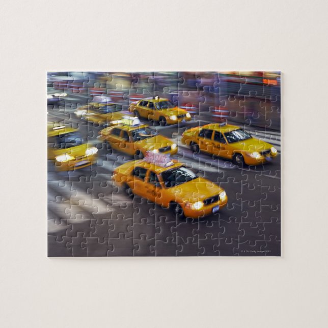 Puzzle Taxi Jaune de New York (Horizontal)