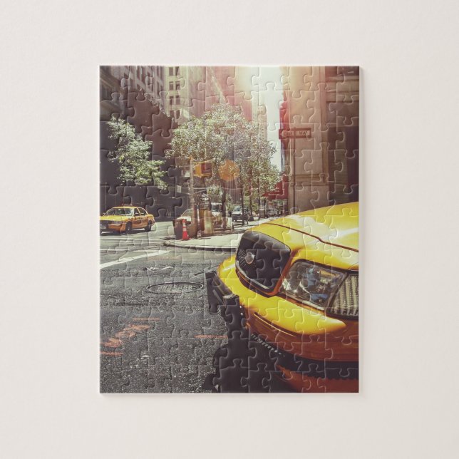 Puzzle Taxi jaune de New York (Vertical)