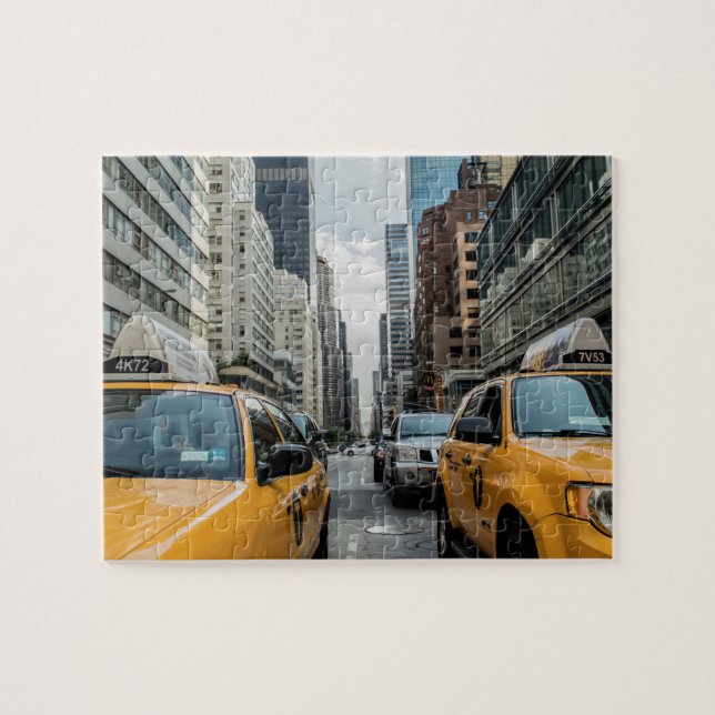 Puzzle Taxis jaunes de New York (Horizontal)