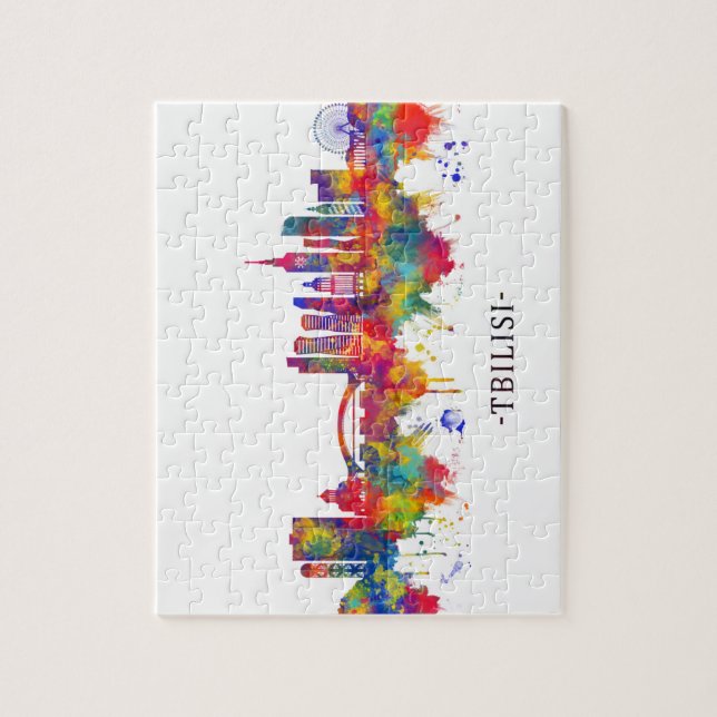 Puzzle Tbilissi Georgia Skyline (Vertical)