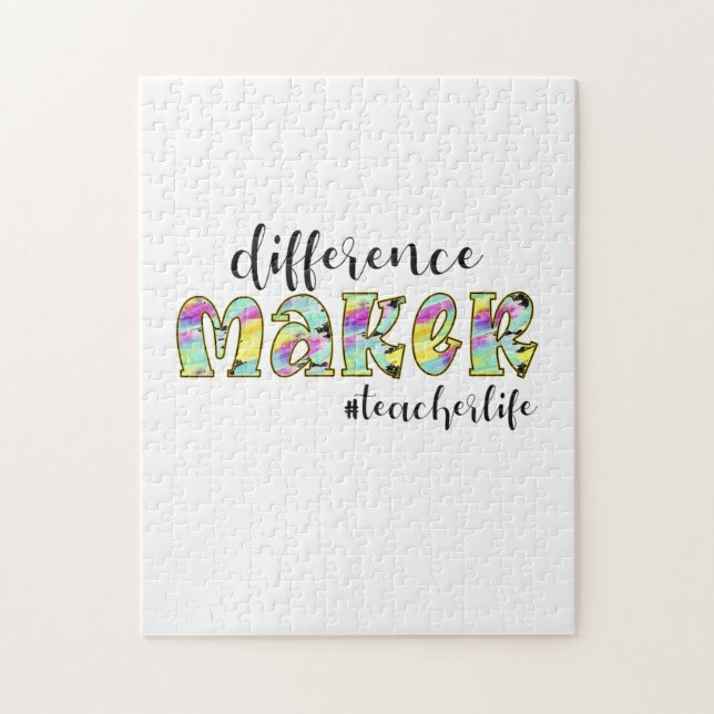 Puzzle Teacher Art Difference Make Teacher Life (Vertical)