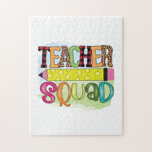 Puzzle Teacher Art Teacher Squad (Vertical)