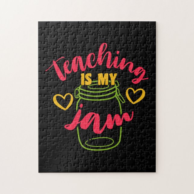 Puzzle Teacher's Day Teaching Is My Jam (Vertical)