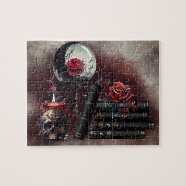 Puzzle Técherie | Articles magiques Spellbooks et Crystal (Horizontal)