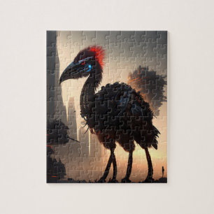 Puzzle "Techno-Feathers : Le robot futuriste Emu"