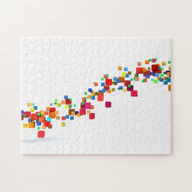 Puzzle Technologie de Blockchain comme affaires créatives (Horizontal)