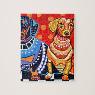 Puzzle Teckels par Heather Galler