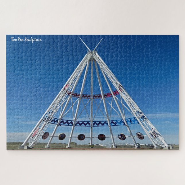 Puzzle Tee Pee Sculpture (Horizontal)