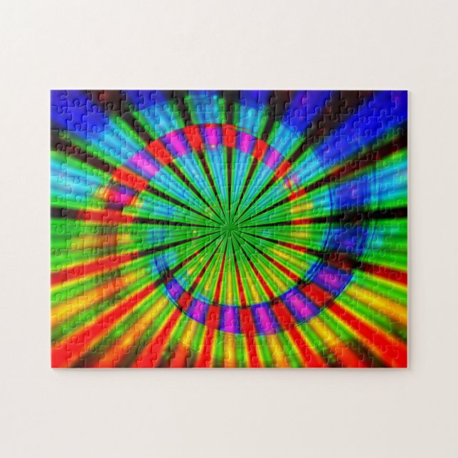 Puzzle Teignez en nouant l'arc-en-ciel super (Horizontal)