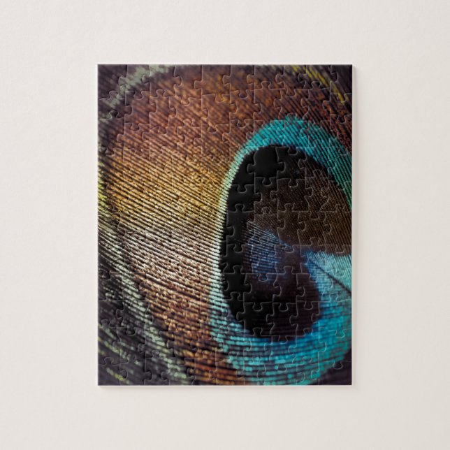 Puzzle Teinte Antique Oeil de Plume de Paon (Vertical)