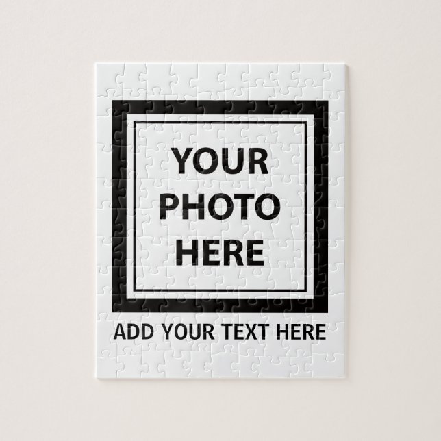 Puzzle Télécharger une photo et ajouter du texte - Person (Vertical)