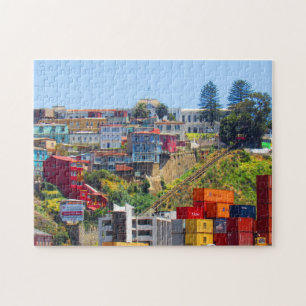 Puzzle téléphérique coloré
