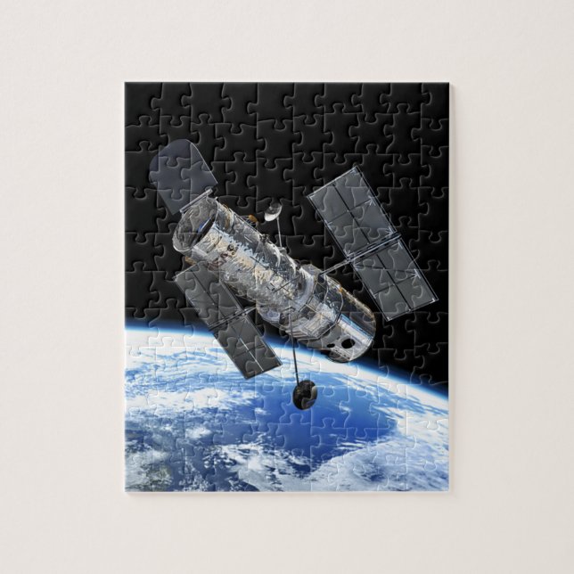 Puzzle Télescope spatial Hubble en orbite terrestre Photo (Vertical)
