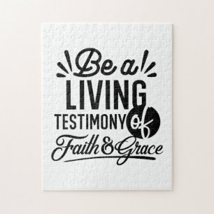 Puzzle Témoignage Vivant Citation Biblique Motivation Chr