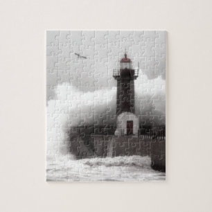 Puzzle Tempête au phare
