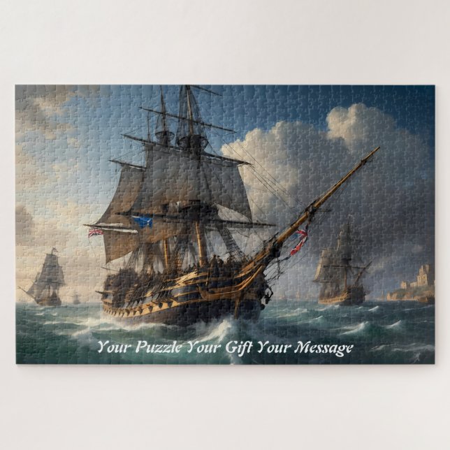 Puzzle Tempête du triomphe : L'âge de la voile dans la ba (Horizontal)