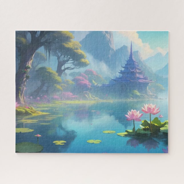 Puzzle temple ancien de style chinois (Horizontal)