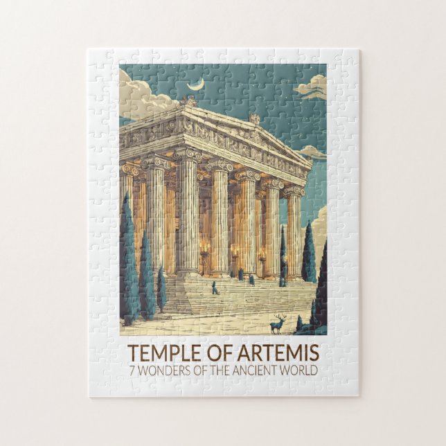 Puzzle Temple d'Artémis Sept Merveilles du Monde Art (Vertical)