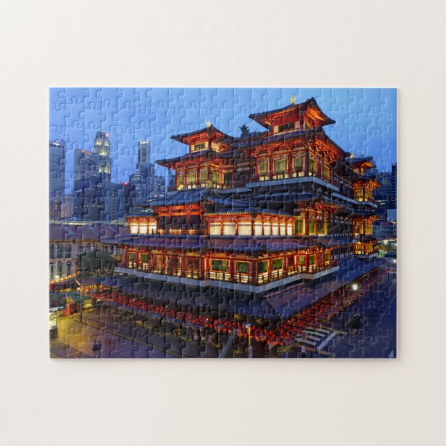 Puzzle Temple de la relique de la dent de Bouddha Singapo (Horizontal)