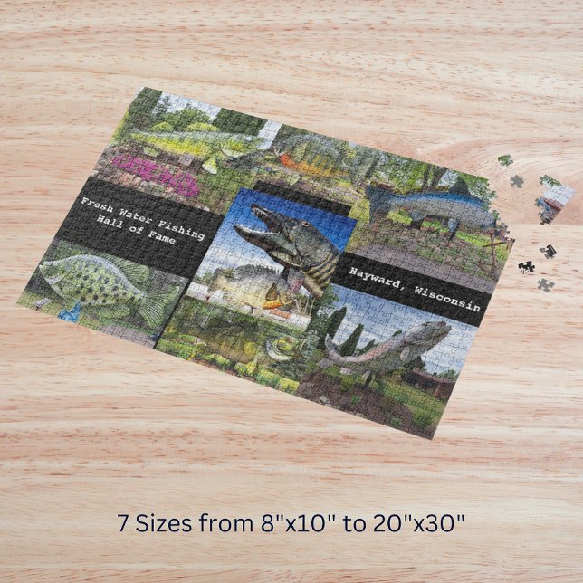 Puzzle Temple de la renommée de la pêche en eau douce Pho (Fresh Water Fishing Hall of Fame Photo Hayward, WI Jigsaw Puzzle)