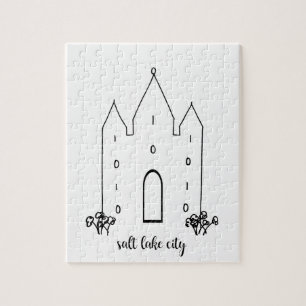 Puzzle temple de salt lake city utah simple moderne