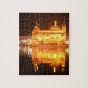 Puzzle Temple d'or Amritsar Inde du nord la nuit