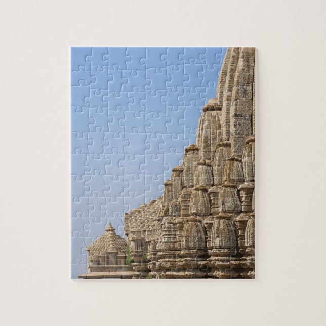 Puzzle Temple jaïn dans le fort de Chittorgarh, en Inde (Vertical)