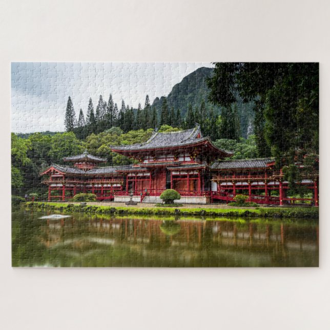Puzzle Temple rouge japonais (Horizontal)