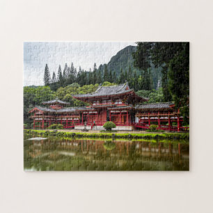 Puzzle Temple rouge japonais