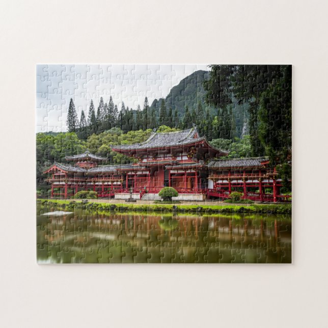 Puzzle Temple rouge japonais (Horizontal)