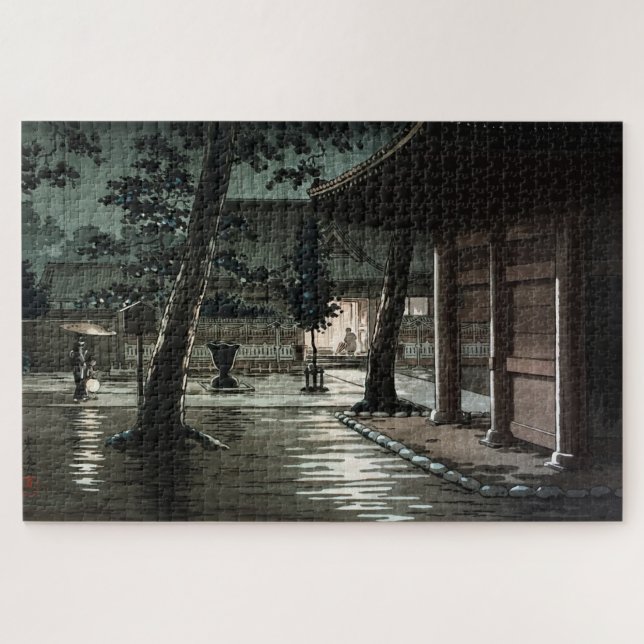 Puzzle Temple Takanawa Sengakuji par Tsuchiya Koitsu (Horizontal)