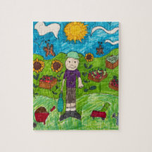 Puzzle : Temps De Récolte À La Ferme Avec Un Petit