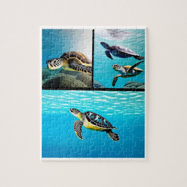 Puzzle Temps des tortues marines (Vertical)
